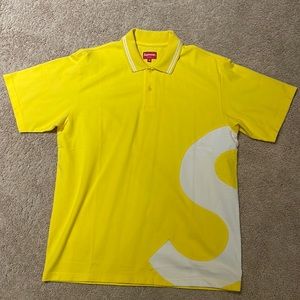 Supreme Polo Yellow Size Medium NWOT